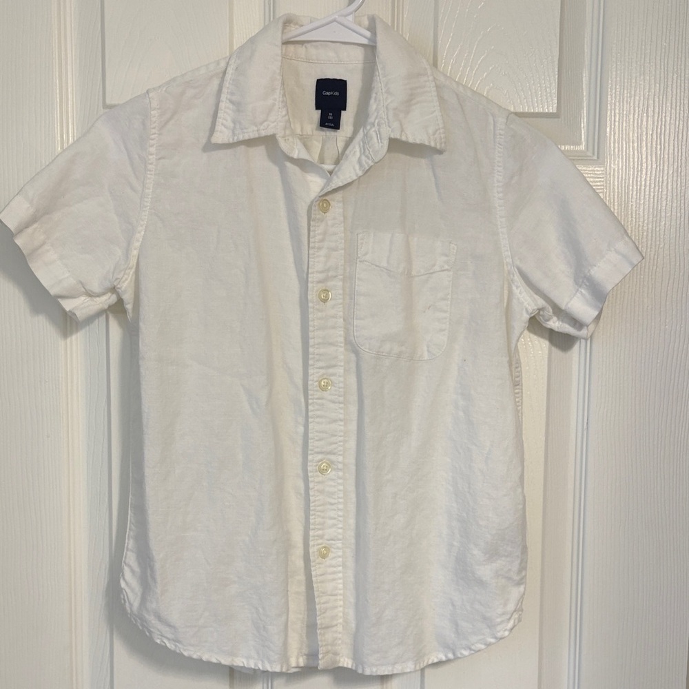 GAP Kids White Button Down Shirt